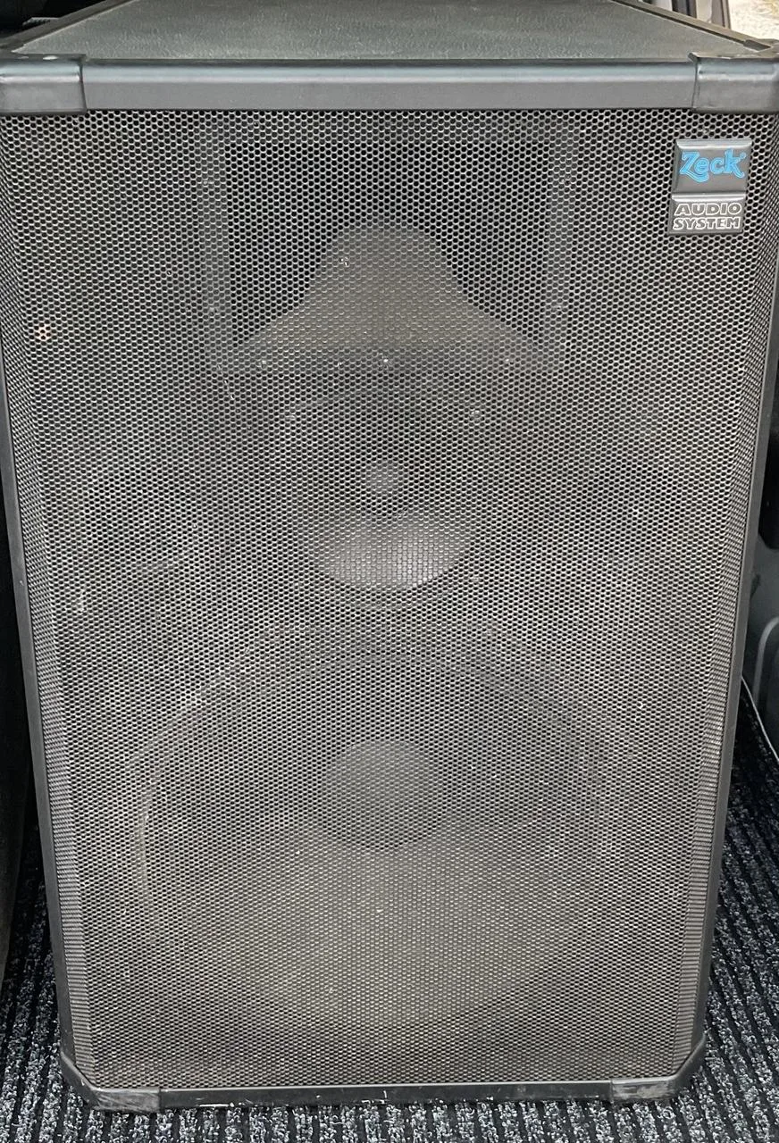 PA 1200W Zeck boxy zesilovac kabely speakon