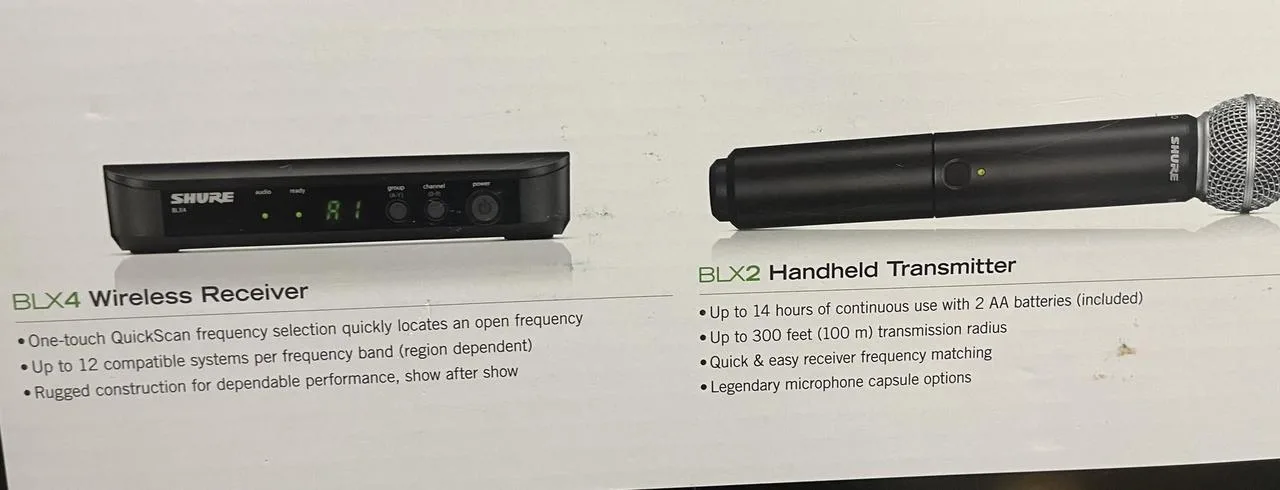 Bezdrátový set SHURE 20BLX24E/SM58-H8E