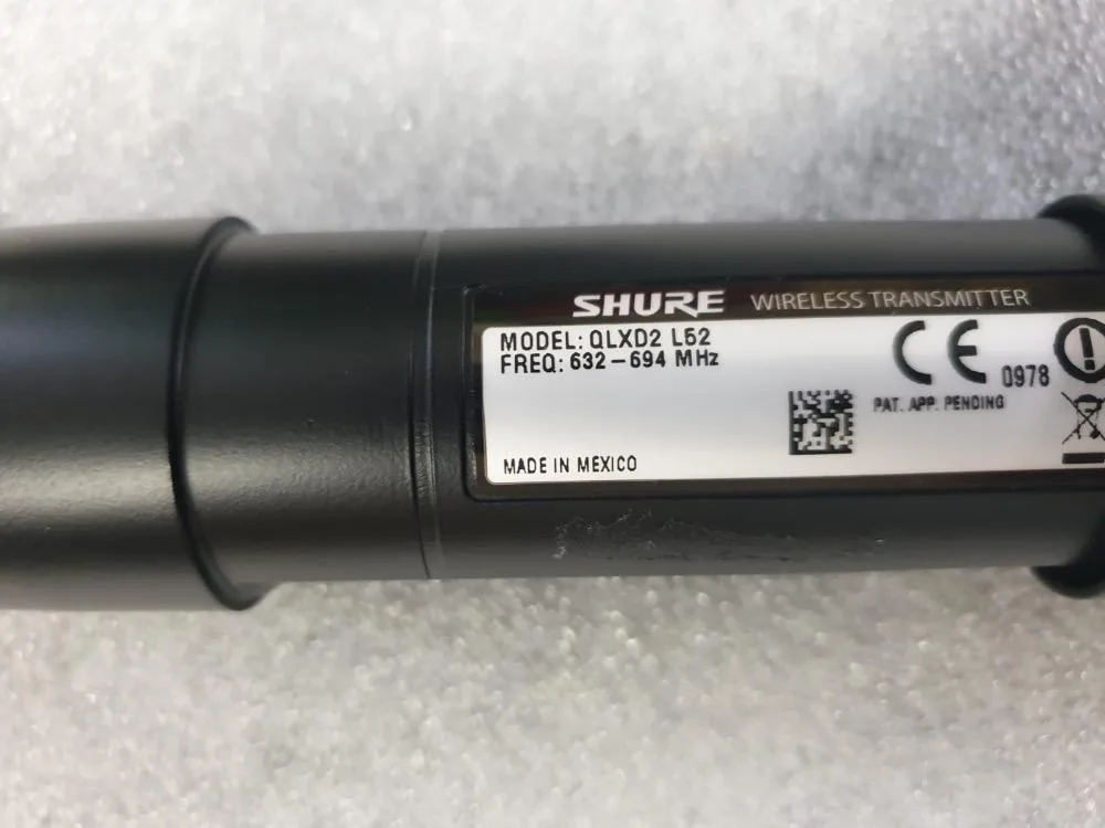 Shure QLXD24 System 1x Rucni SM58 Freq L52 632-694Mhz
