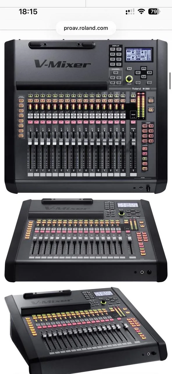 Prodám mixpult roland m200I plus stagebox S-2416