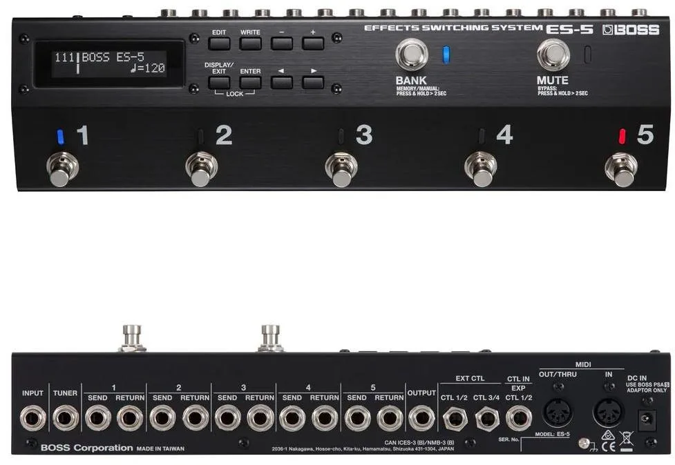 Efektová přepínací multi lišta BOSS ES-5