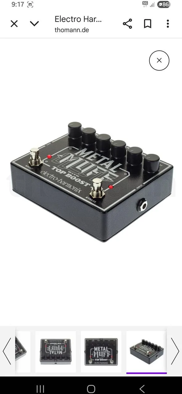 Metal Muff distortion, adaptér Boss za 790