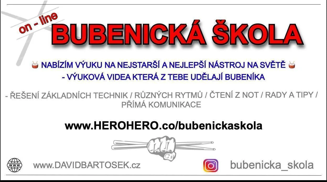 VÝUKA NA BICÍ  /  on-line
