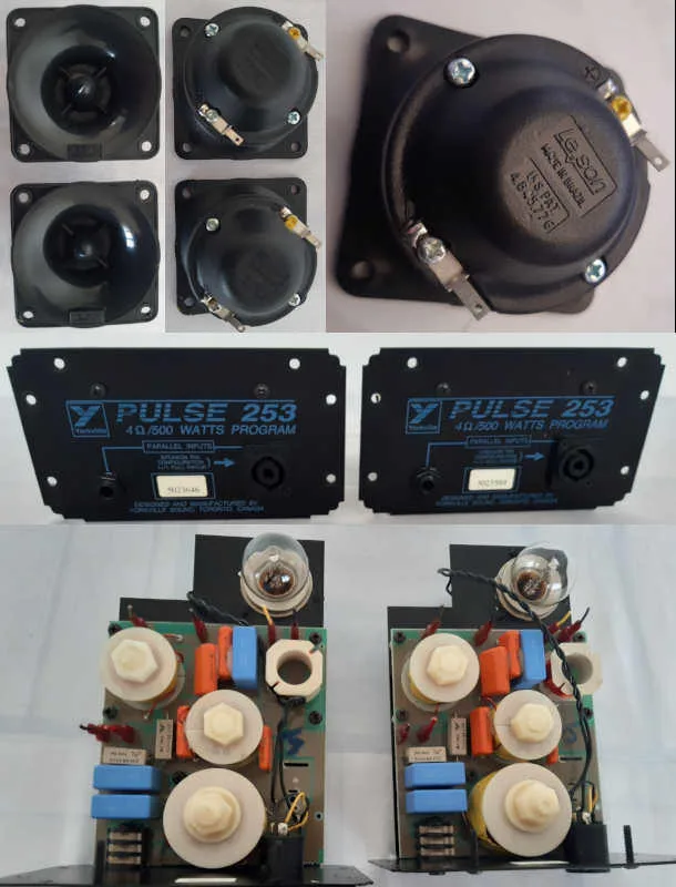 2 výškové reproduktory Le-son + 2 vyhybky PULSE
