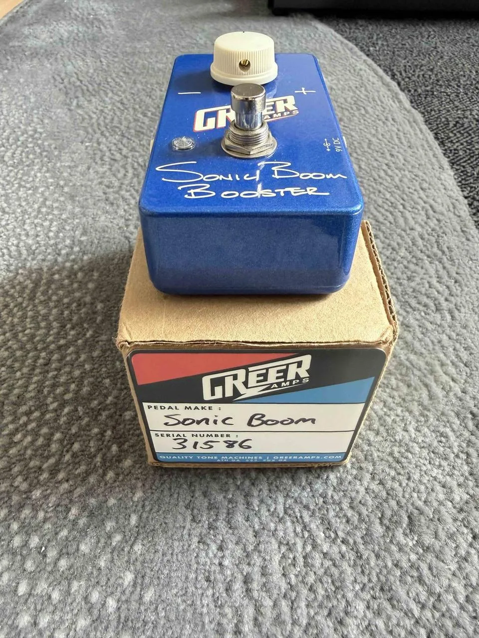 Greer amps Sonic Boom Booster