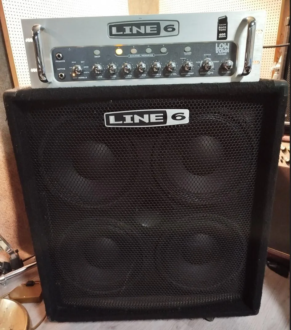 LINE6 Lowdown HD 400w + 4x10 box 600w