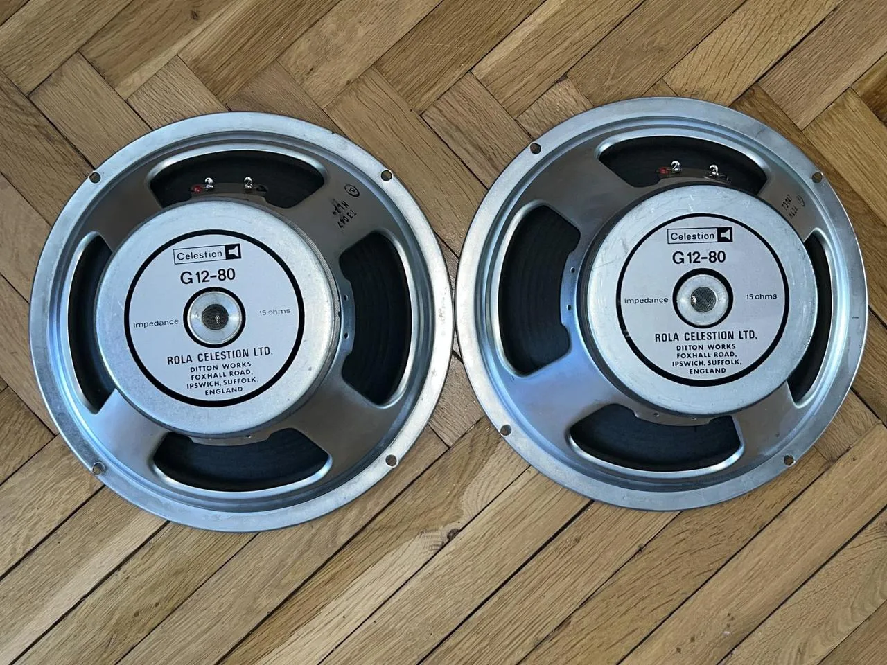 2x Celestion G12-80 1978