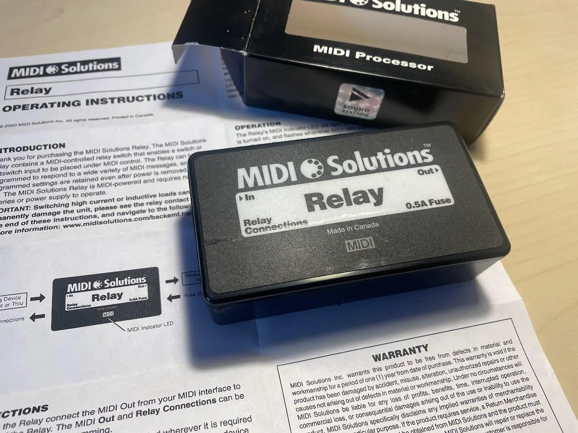 MIDI Solutions Relay MIDI switcher