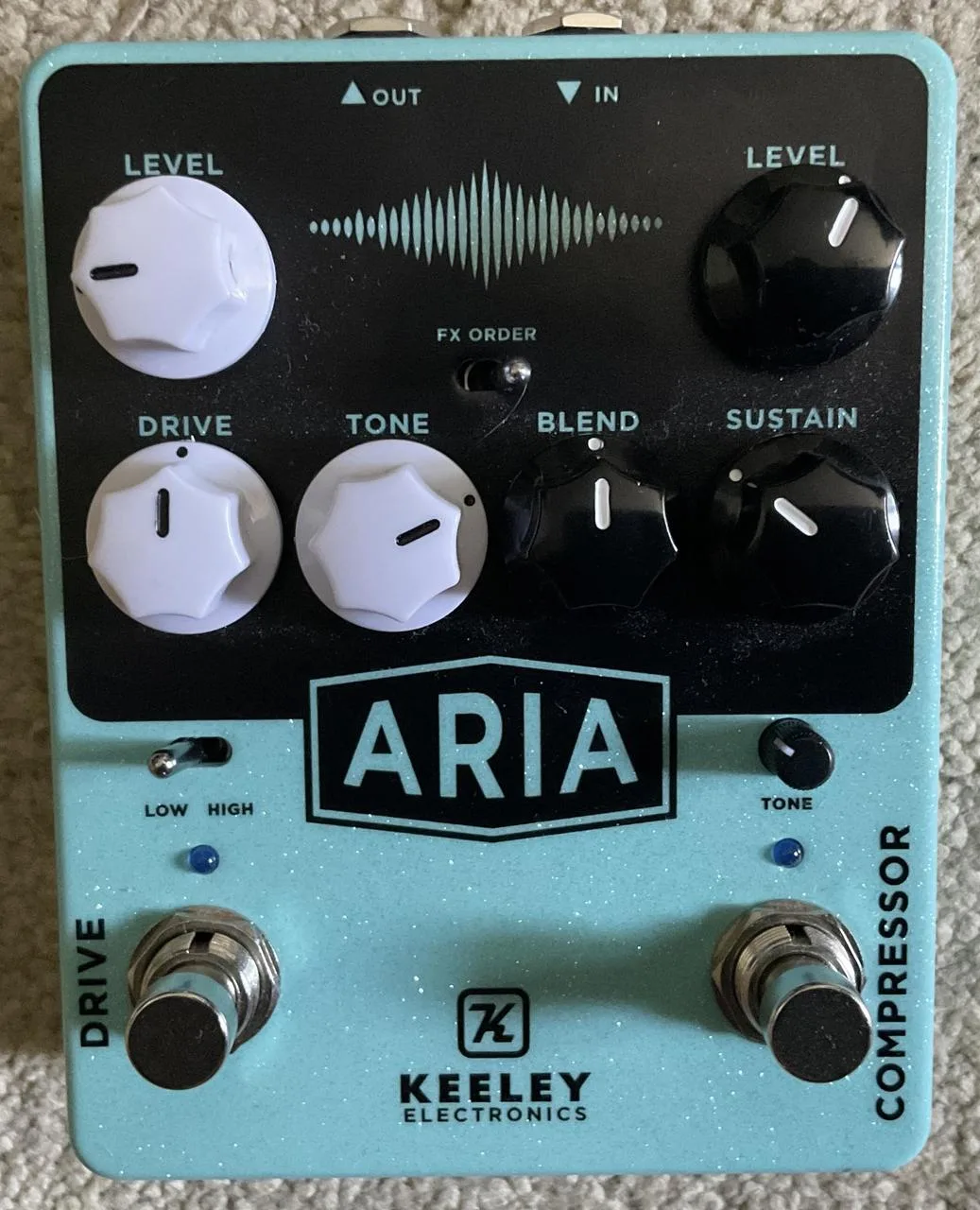 Keeley Aria compressor + overdrive