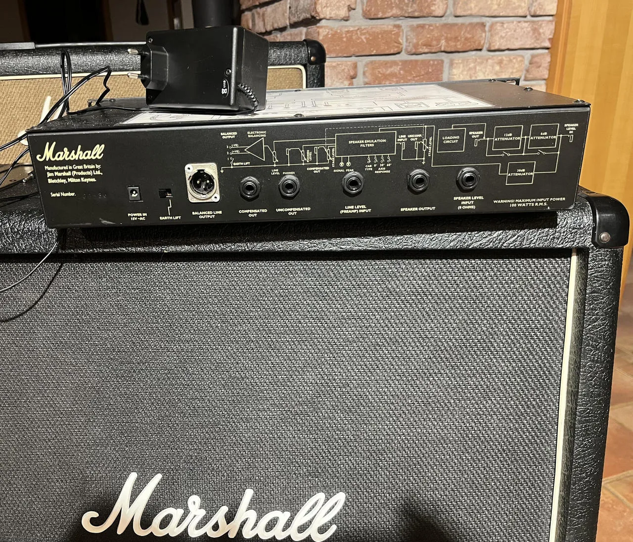 Marshall SE 100 - výkonová brzda, emulace repro, zátěž