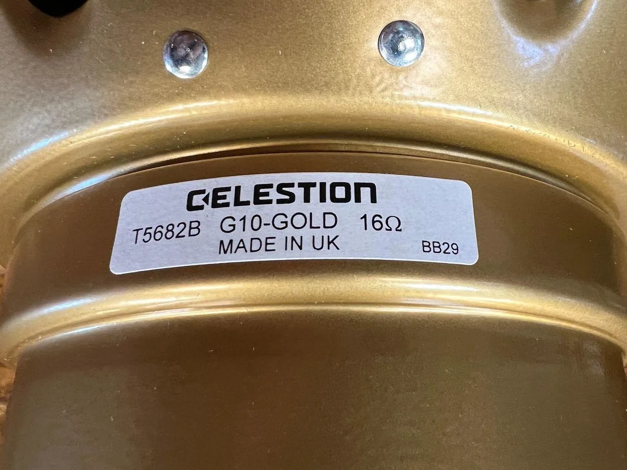 nový 10" alnico reproduktor Celestion G10 Gold, 40 W, 16 Ohm