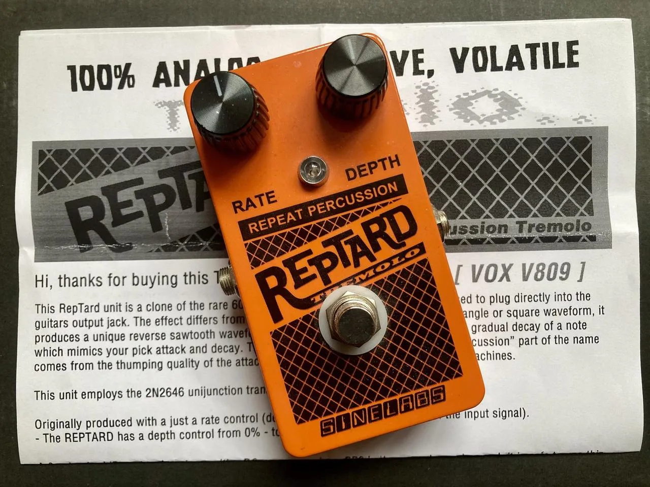 Sinelabs REPTARD Repeat Percussion Tremolo