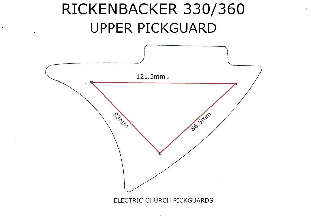 Pickguard Rickenbacker 330/360