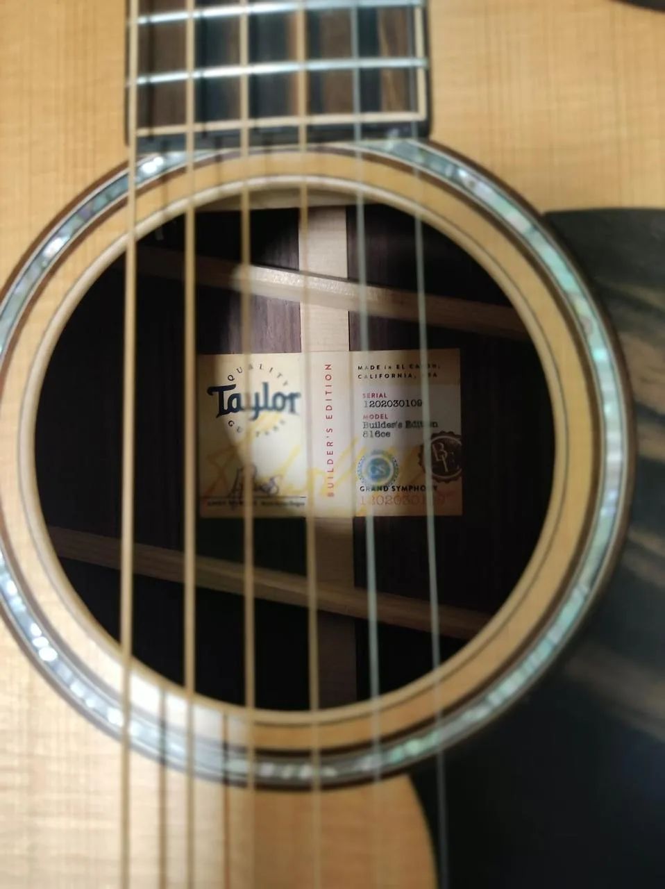 Taylor 816CE Builder's Edition