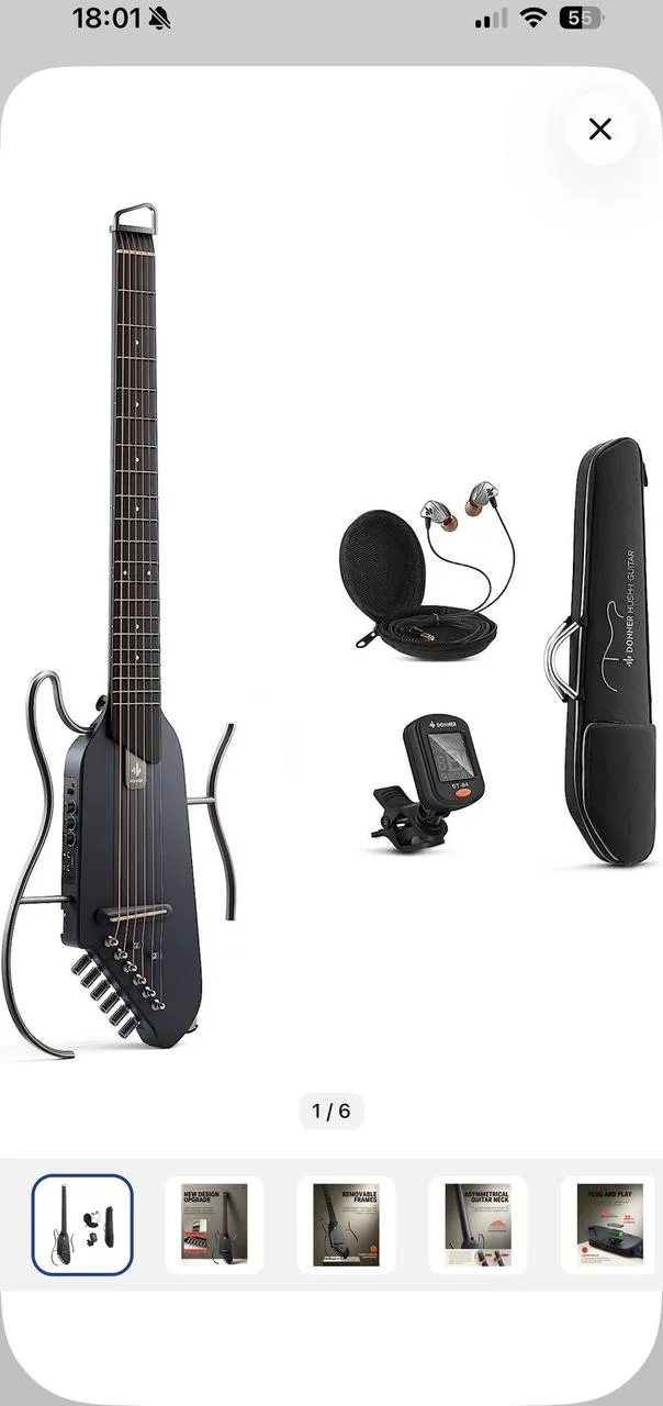 Donner HUSH-I - Maple Black