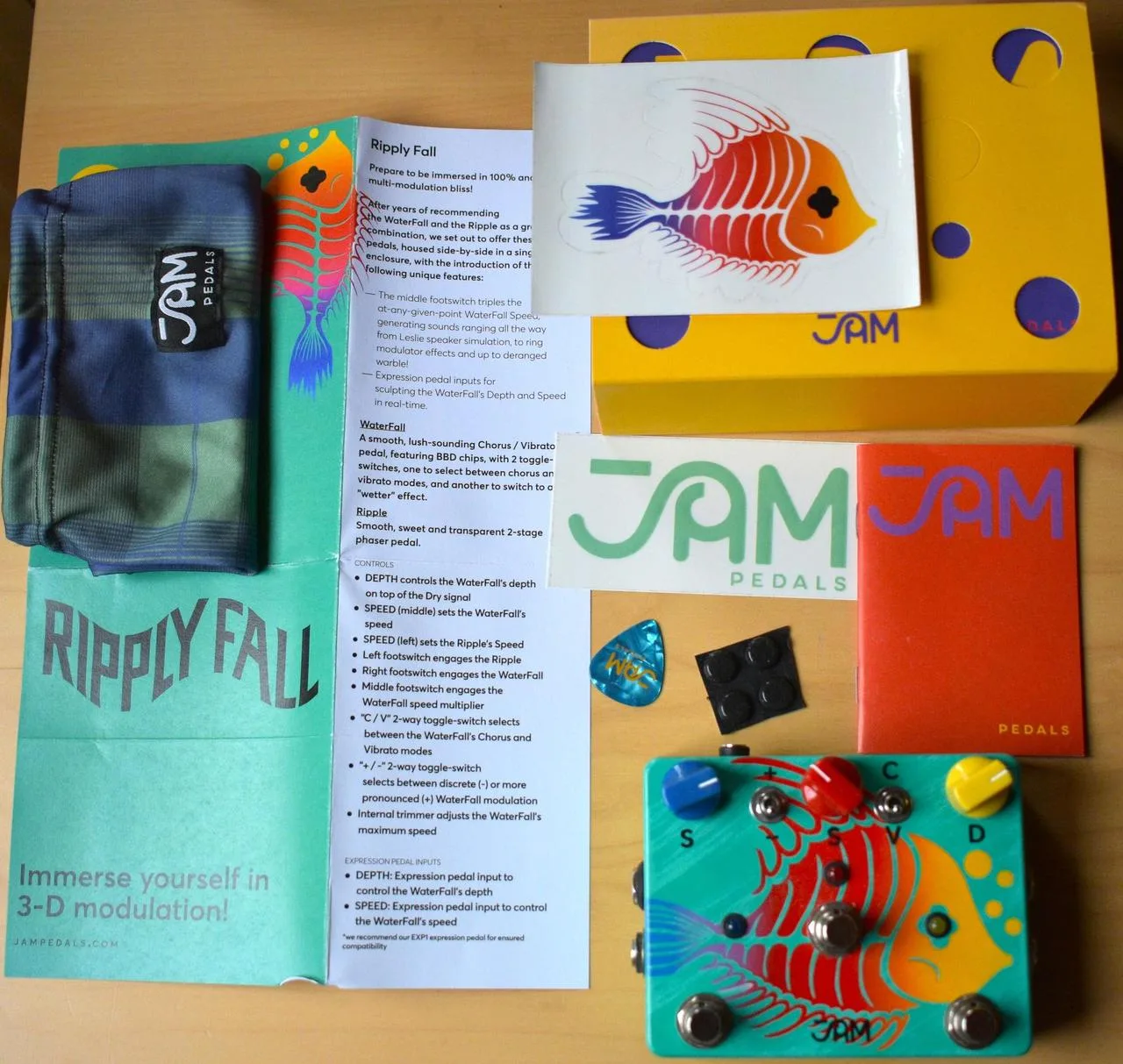 Jam Pedals Ripply Fall Analog Chorus/Vibrato + Phaser
