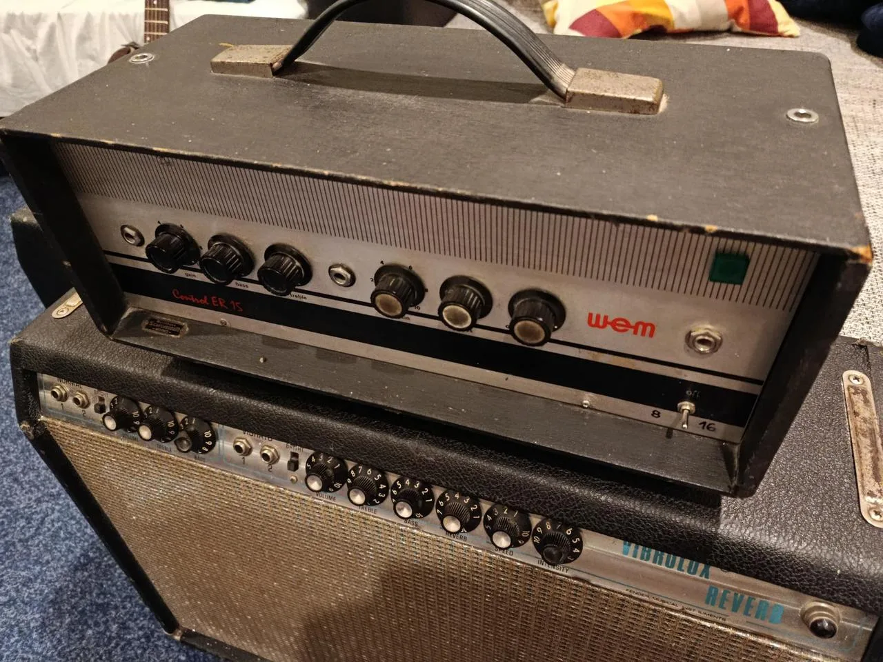 1960' WEM celolampový zesilovač ER-15 (VOX AC-15)