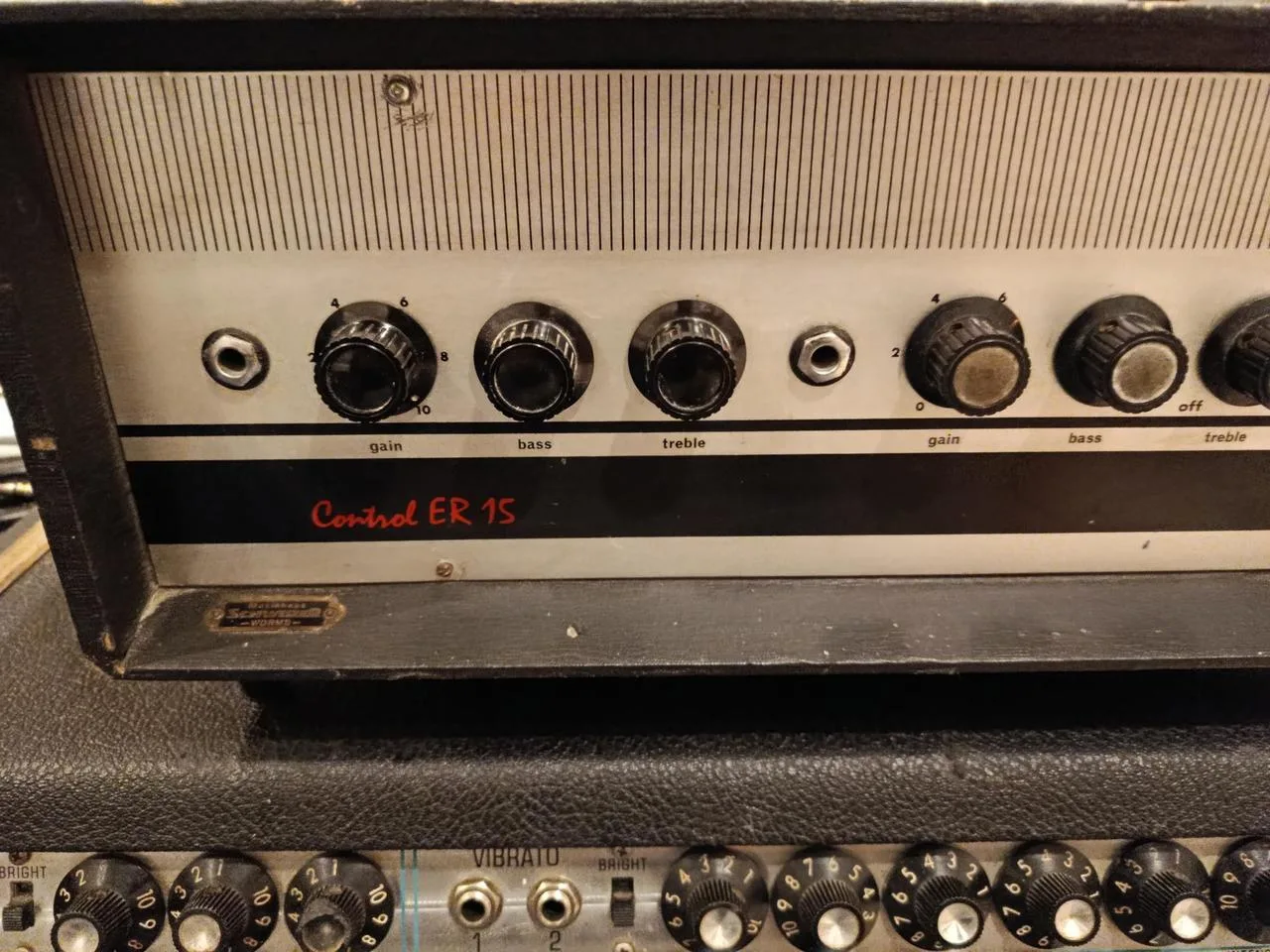 1960' WEM celolampový zesilovač ER-15 (VOX AC-15)