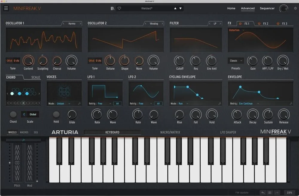 Arturia Minifreak V + UAD Producer Edition Bundle