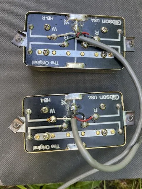 vintage humbucker GIBSON Bill Lawrence set cca 1985