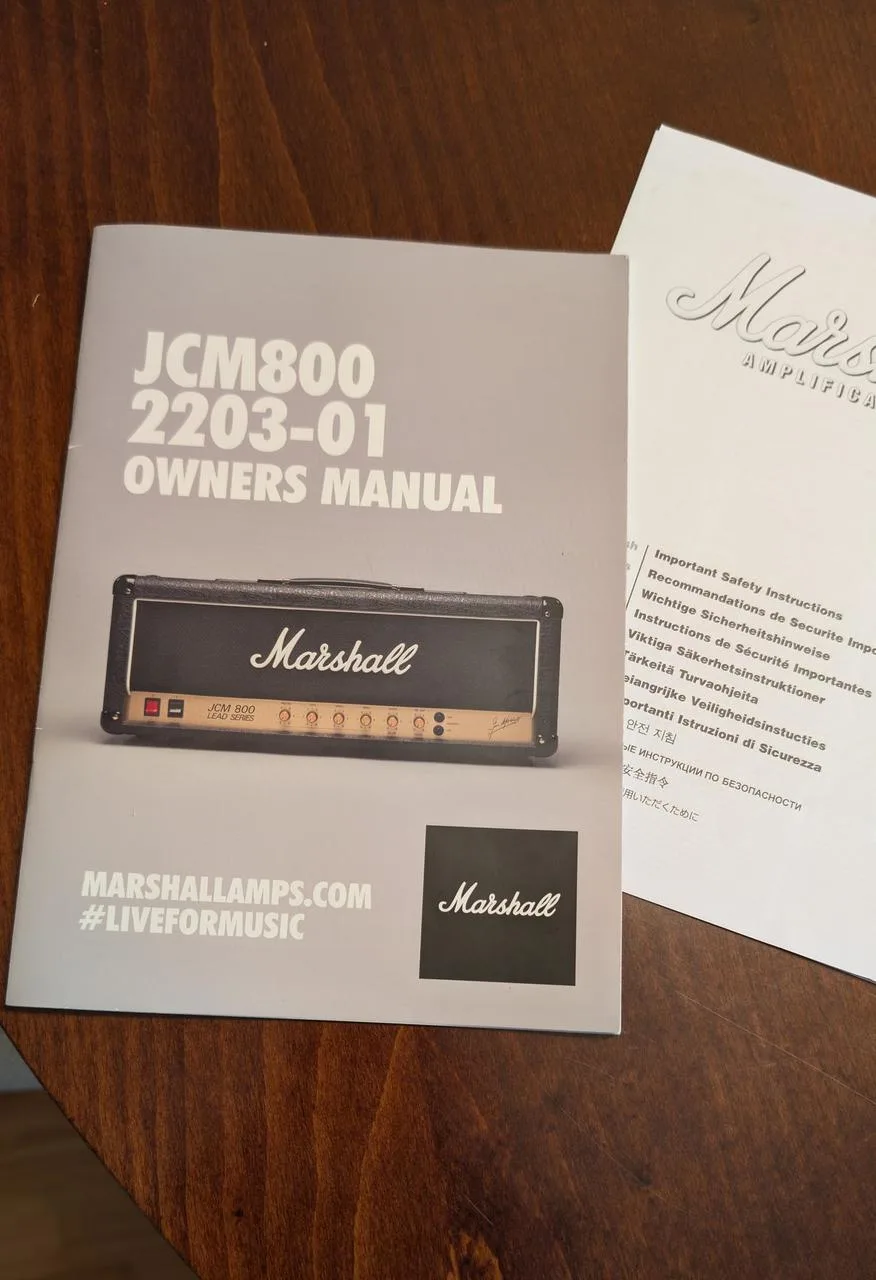 Marshall 2203 - uživatelská příručka