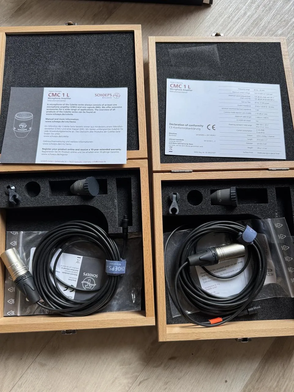 Prodám 2x Schoeps CMC 1 L(emo)
