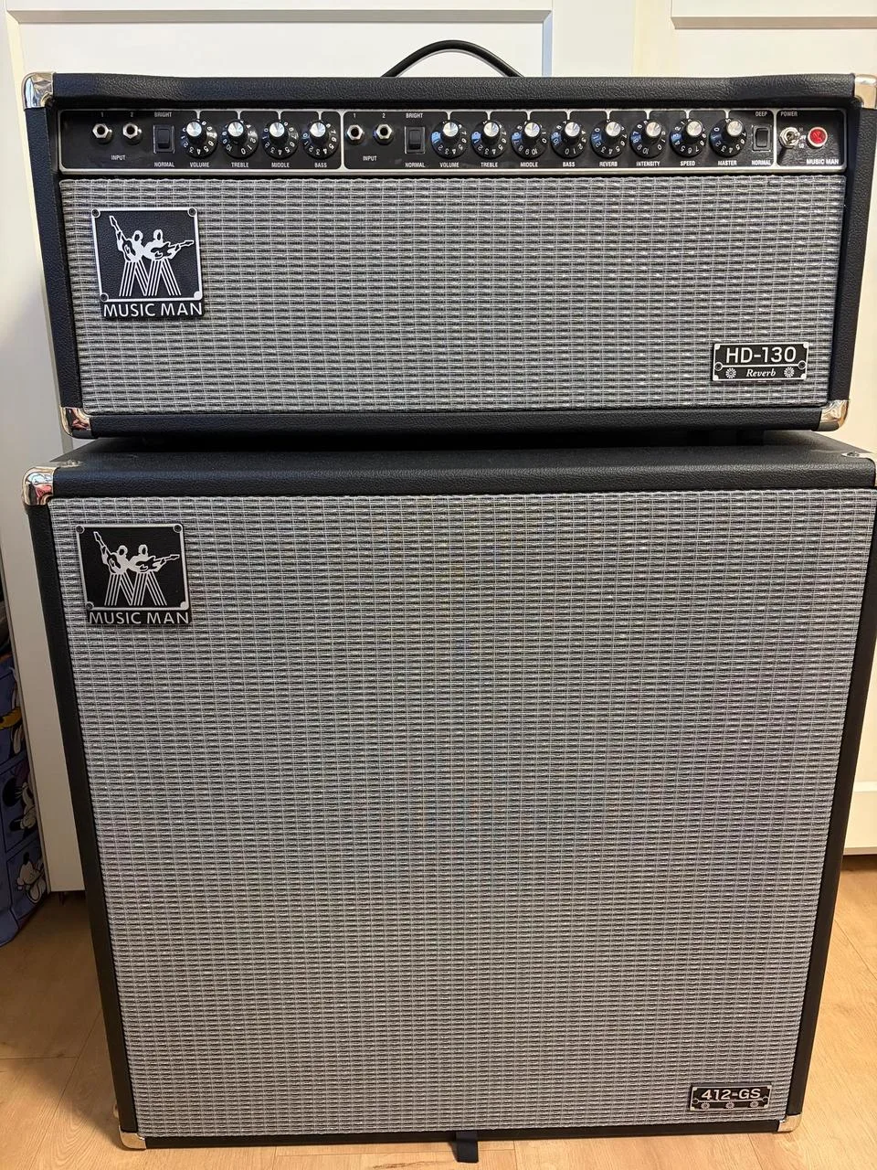 Music Man HD 130 head+box