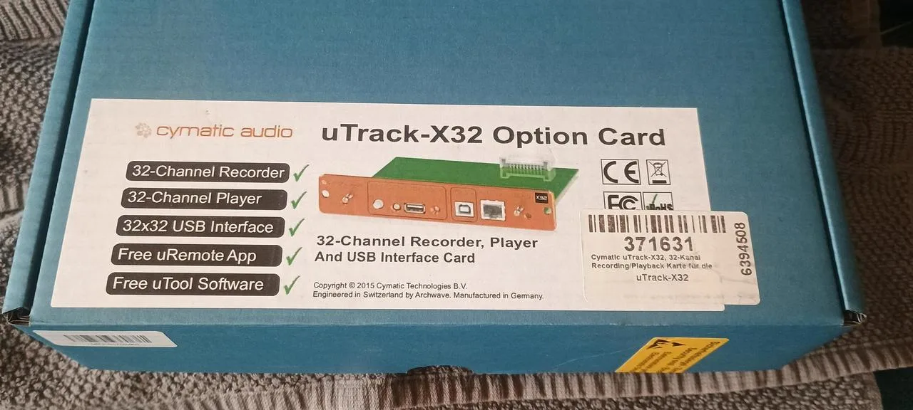 Cymatic audio uTrack X32 - karta k Behringeru X32
