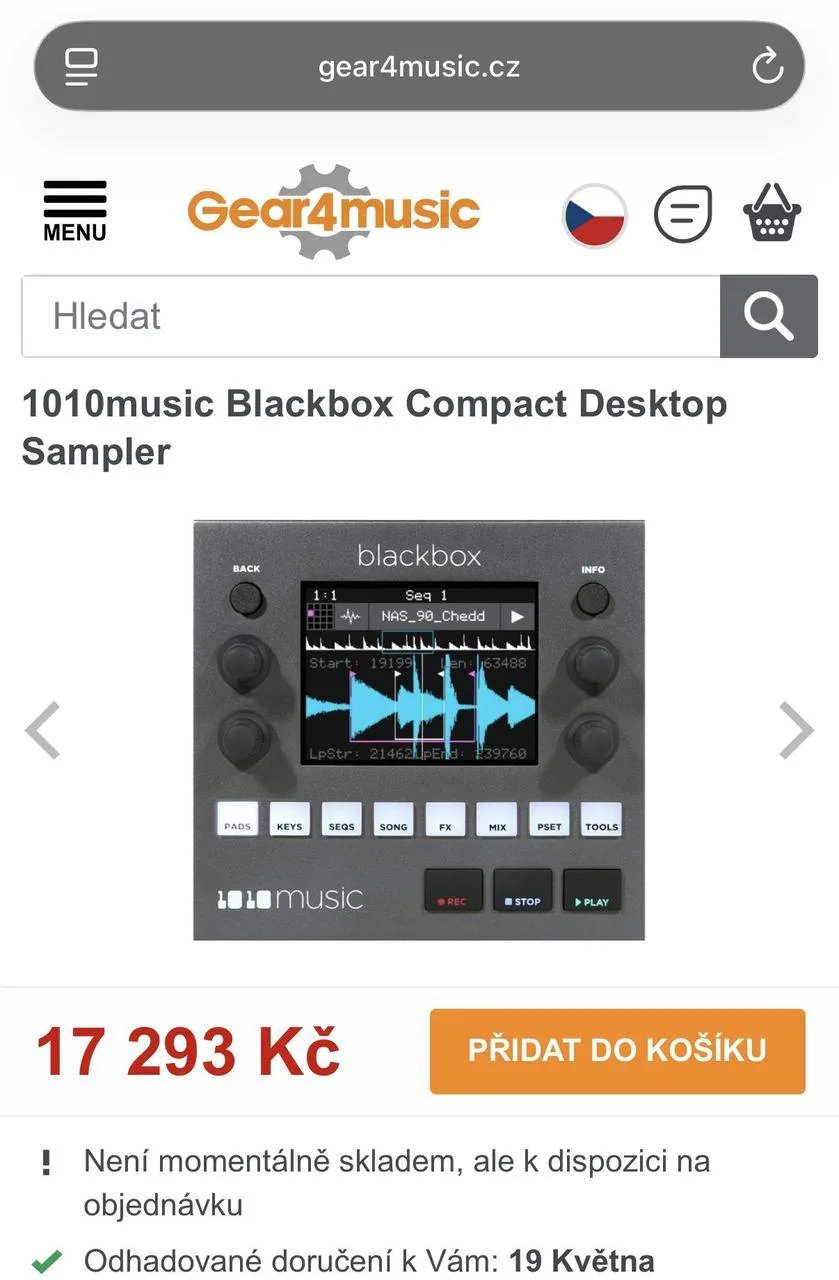 1010music Blackbox přenosný sampler groovebox, sleva 5—6000