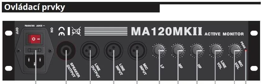 Sestava PRO monitor The Box MA-120MKII+pasiv box  Talmus XT1
