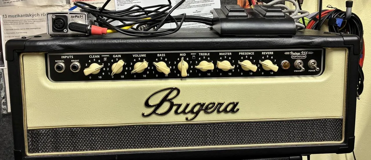 sestava BUGERA V55HD INFINIUM a box 2x12 Celestion CreamBack