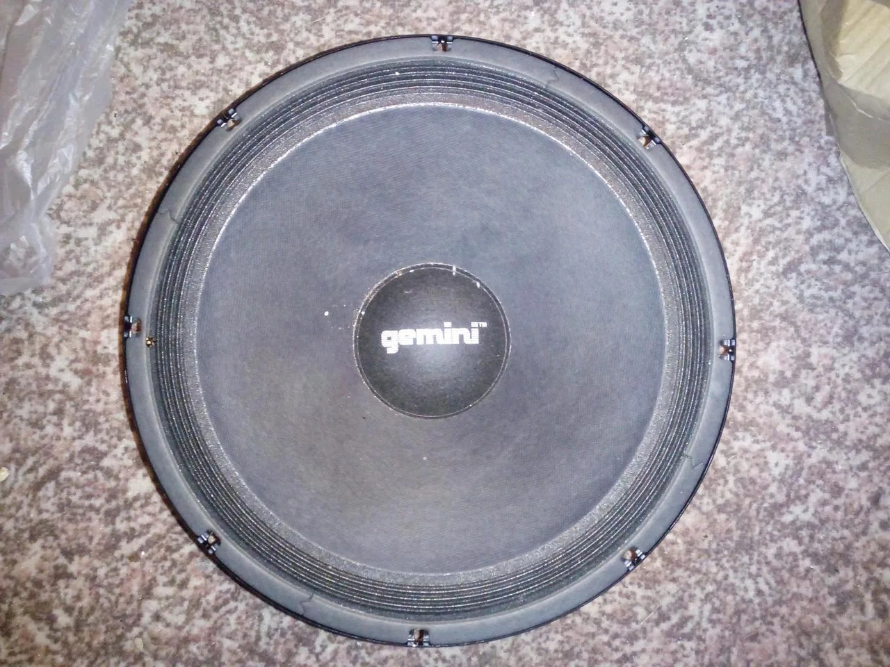Repro/membrána GEMINI P-1540 15" 150w 8Ω (spálená cívka)