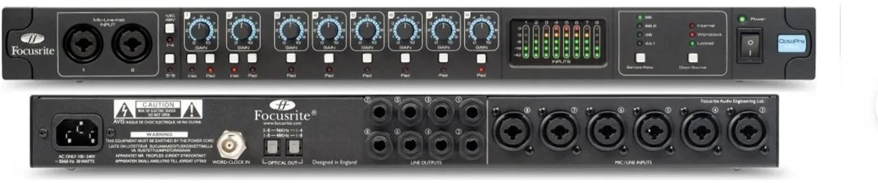 FOCUSRITE OCTOPRE MK2 8-kanálový mikrofonní předzesilovač