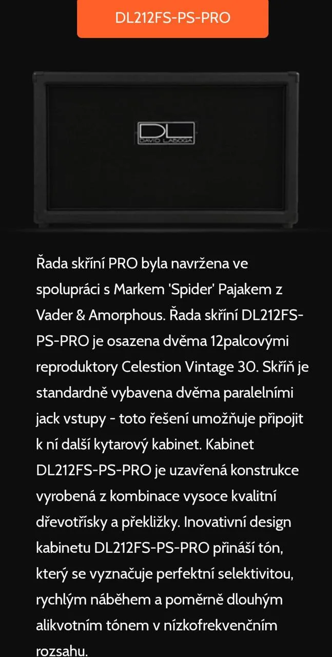 David Laboga 2x12,V30