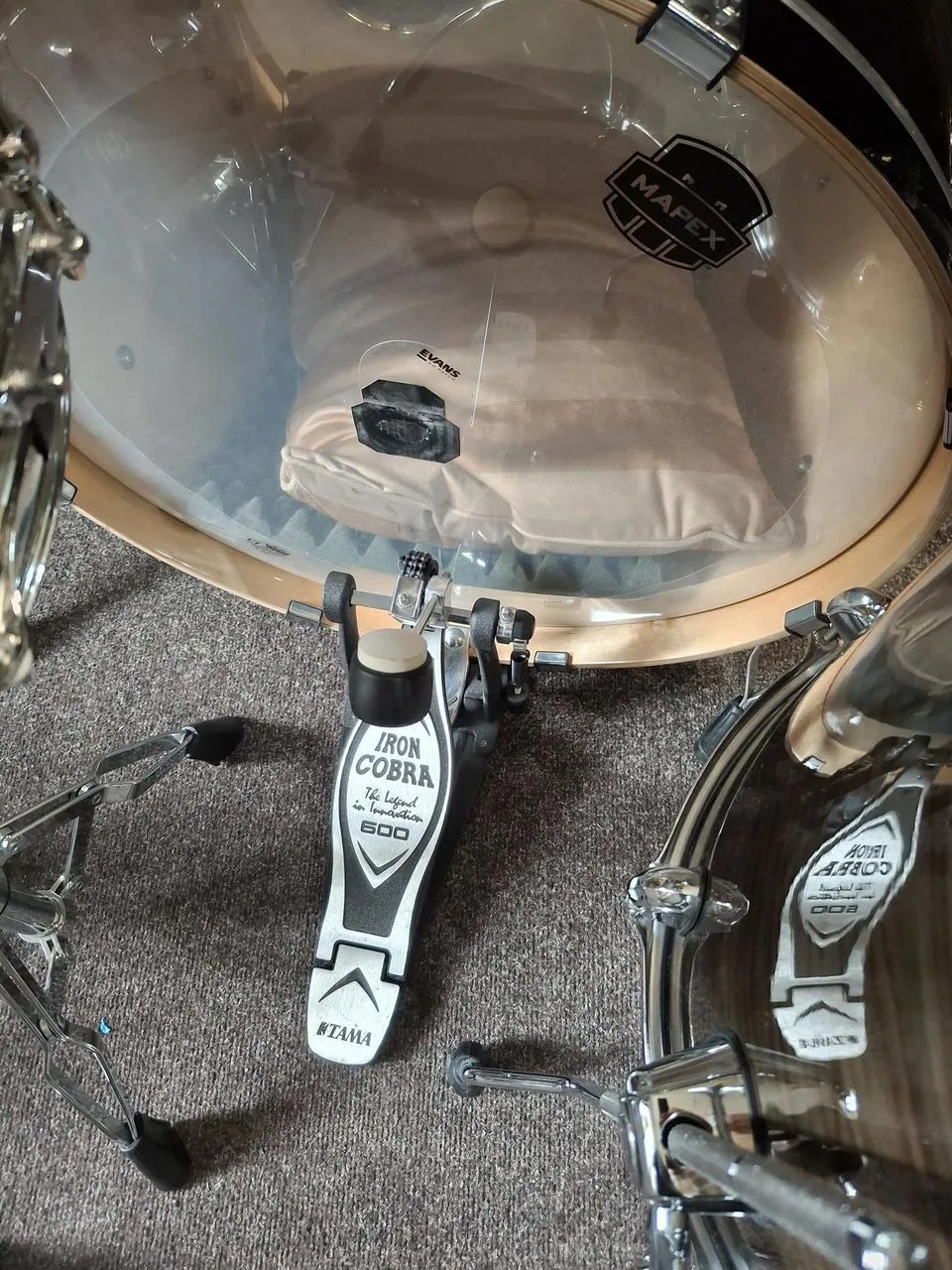 Mapex Armory set+Paiste PST7 set+pedál Tama+obaly