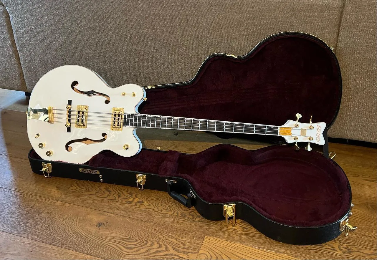 GRETSCH G6136LSB White Falcon Bass