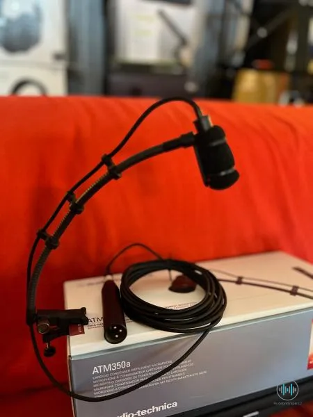 Audio-technica ATM350a - velice univerzální, rovný, zvládající 159 dB SPL