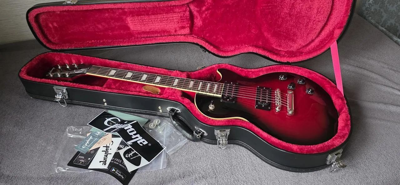 Epiphone Slash Les Paul Standard Vermillion Burst + kufor