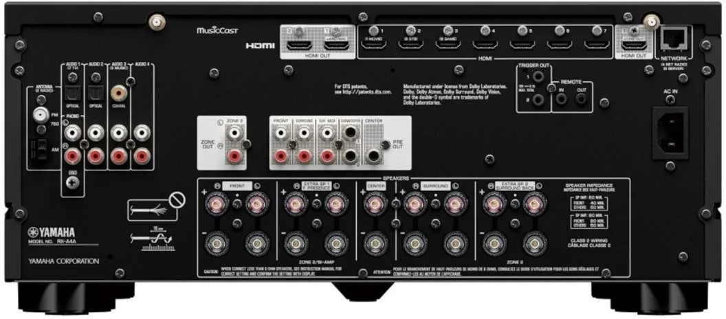 Zánovní 7.2 AV receiver Yamaha Aventage RX-A4A - ZÁRUKA