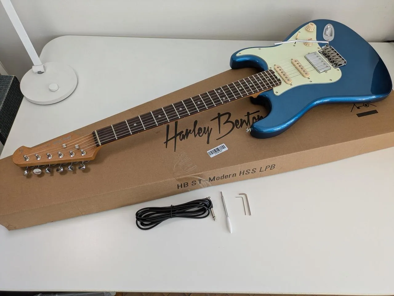 Harley Benton ST-Modern HSS LPB - seřízená, zbroušená