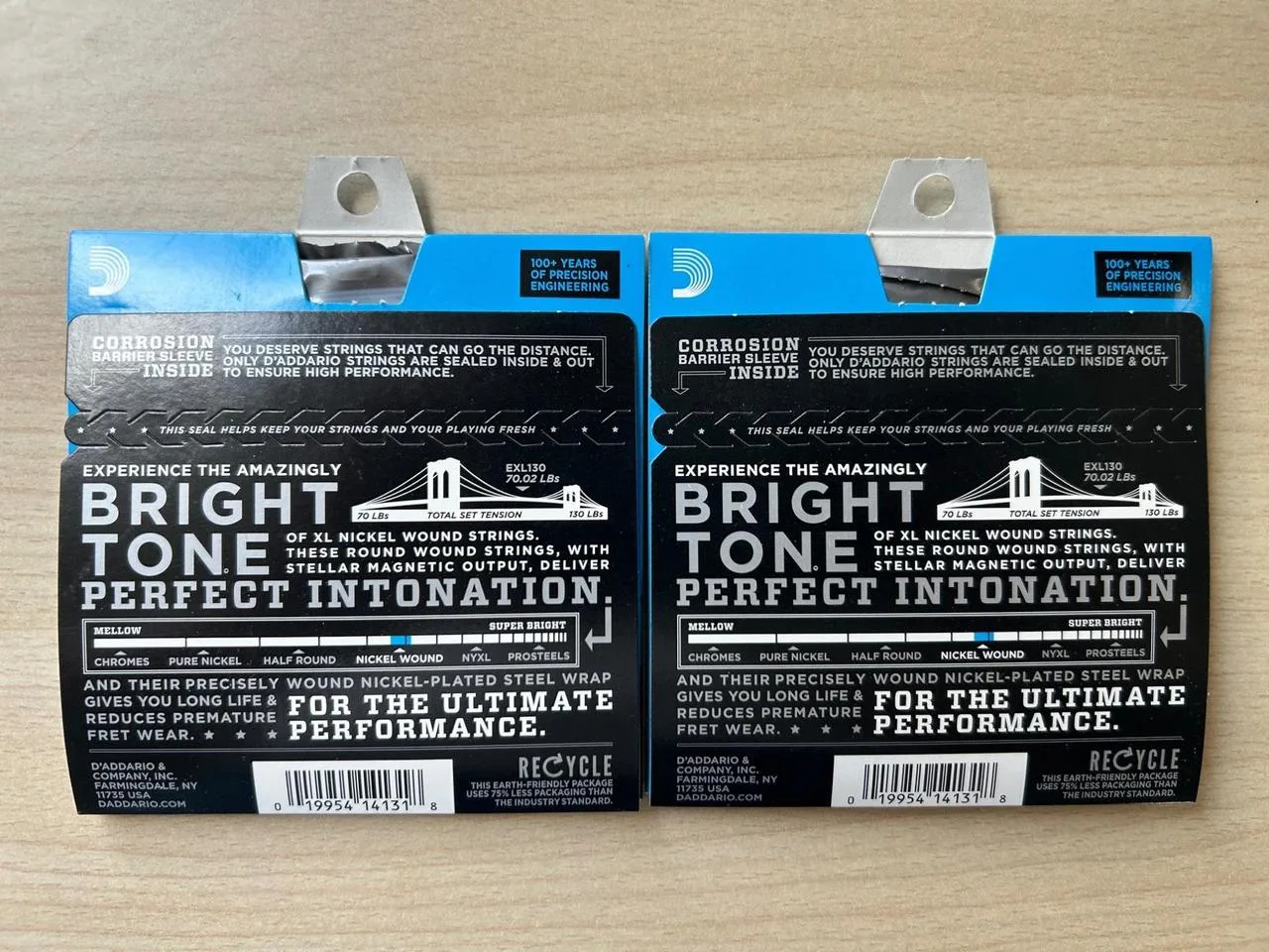 2x D'Addario EXL130 8-38 Extra Super Light struny pro elektr