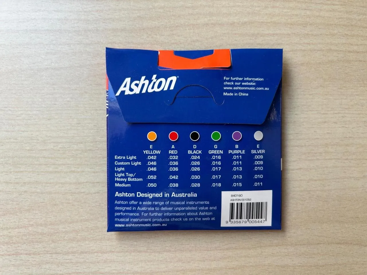 Ashton ES1052 struny na elektrickou kytaru 10-52
