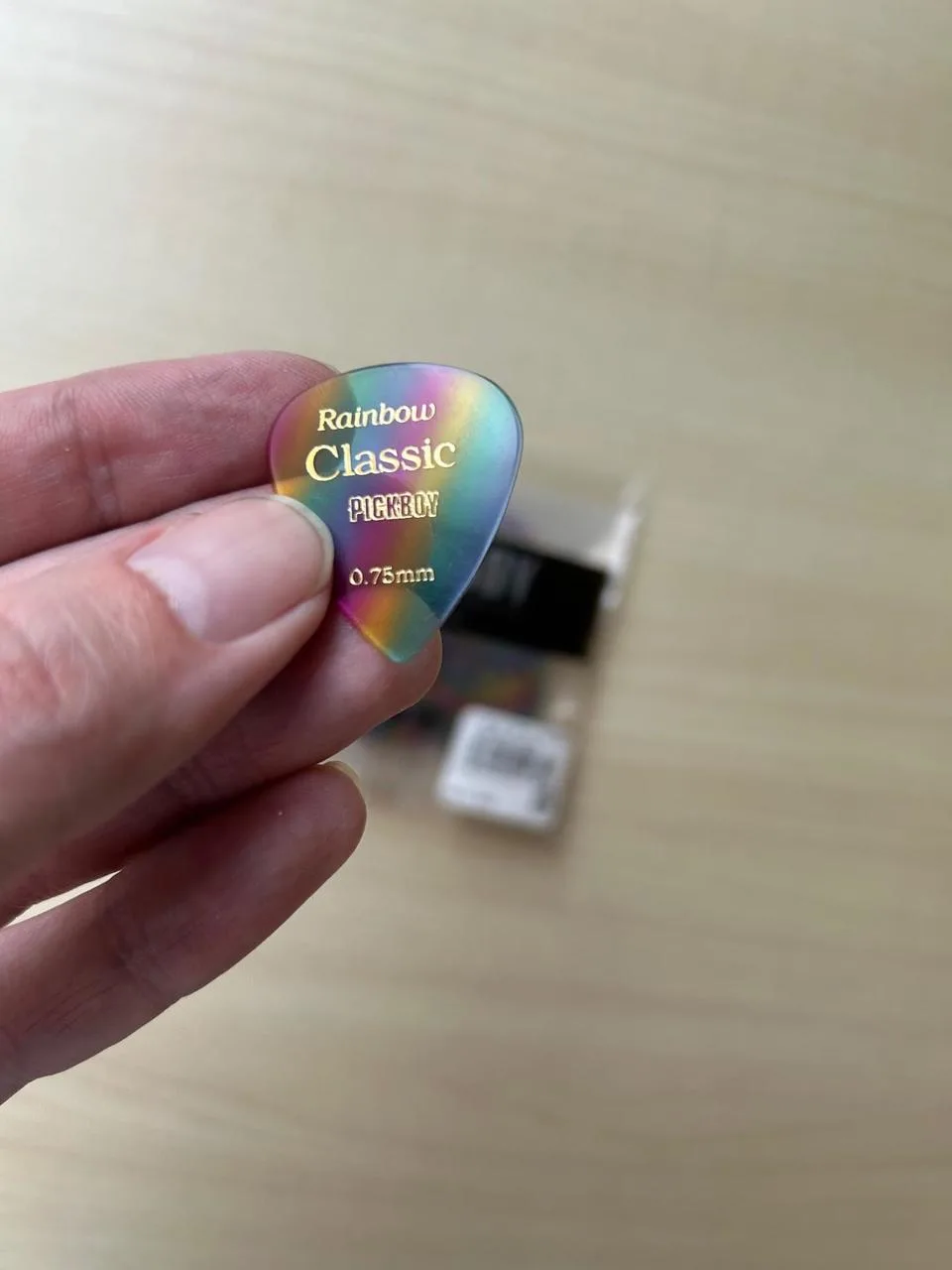 Kytarová trsátka Pickboy Rainbow Classic 0.75 mm (50Ks)