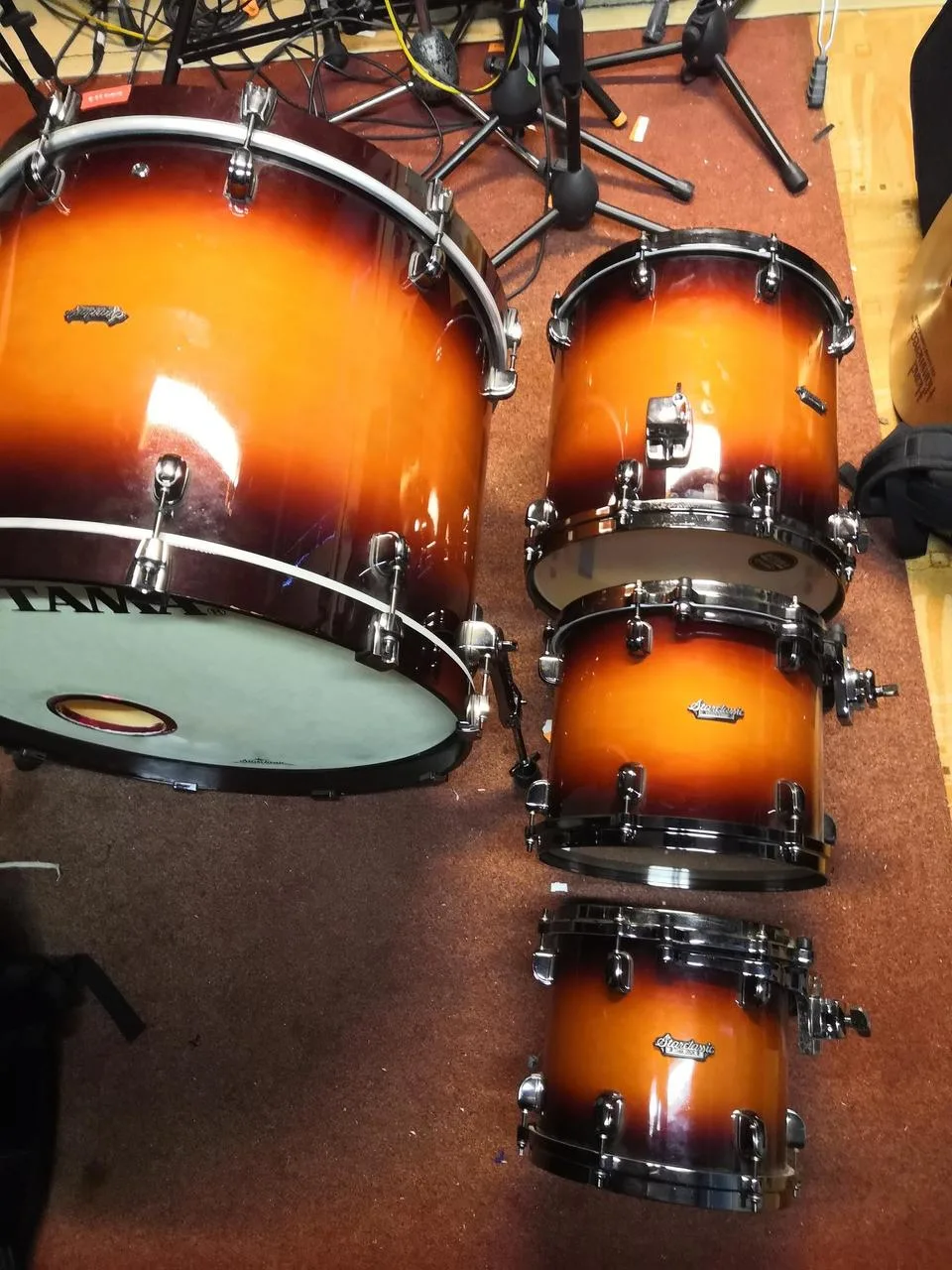 Shell set Tama Starclassic Maple 24-10-12-14, obaly Prot. R.