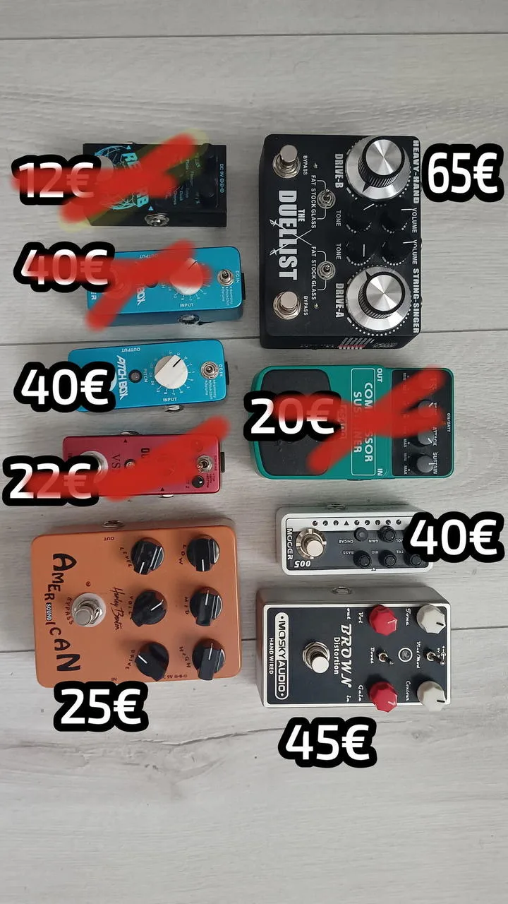 Predám gitarové efekty