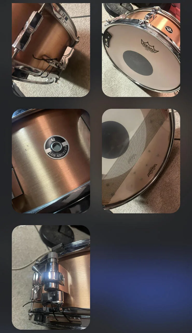 Q drum Co Copper snare