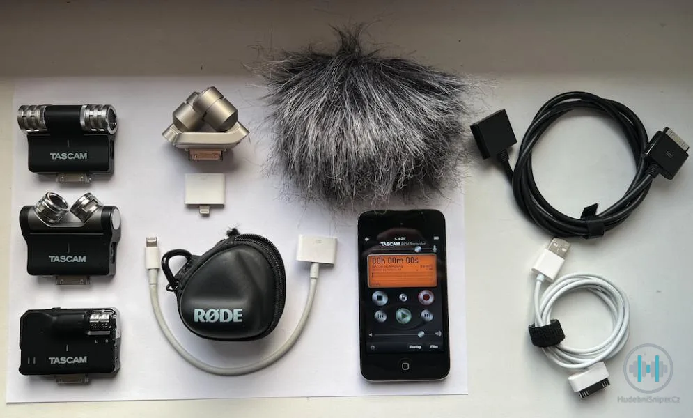 Mikrofony pro iPhone: Tascam, Rode, + iPod Touch (Možná výměna)