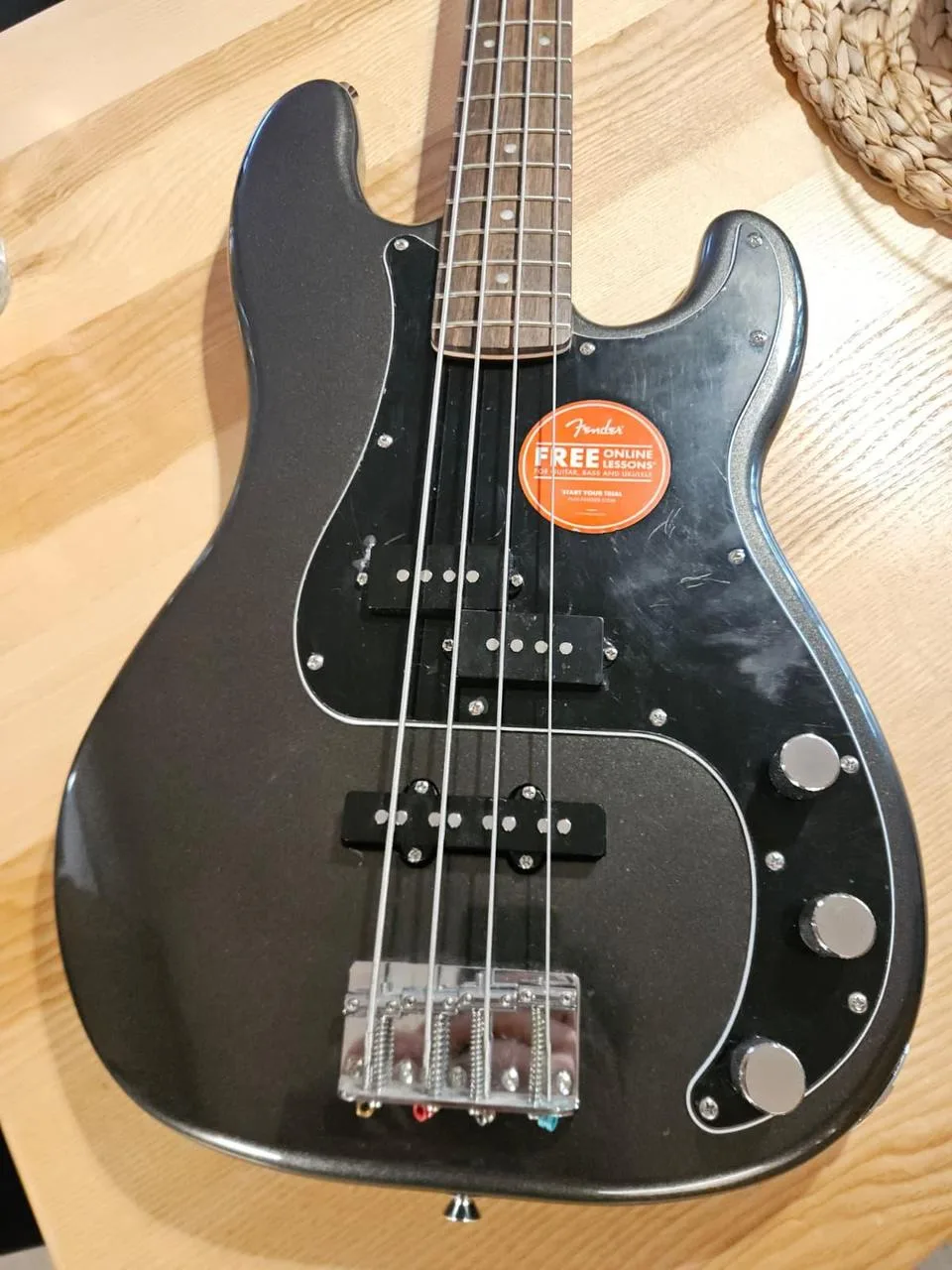 Fender Squier Affinity PJ Precision Bass Charcoal Frost Meta