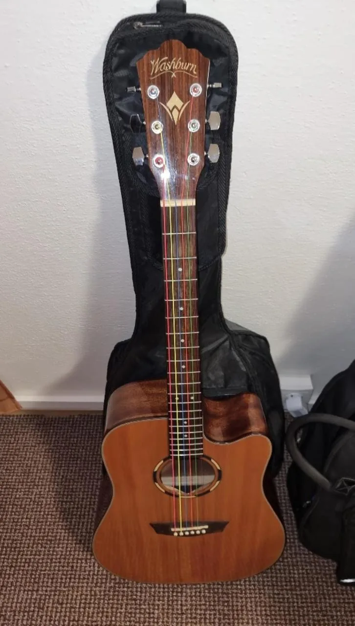 Washburn WLD10SCE Woodline - Elektroakustika (Masiv) + obal