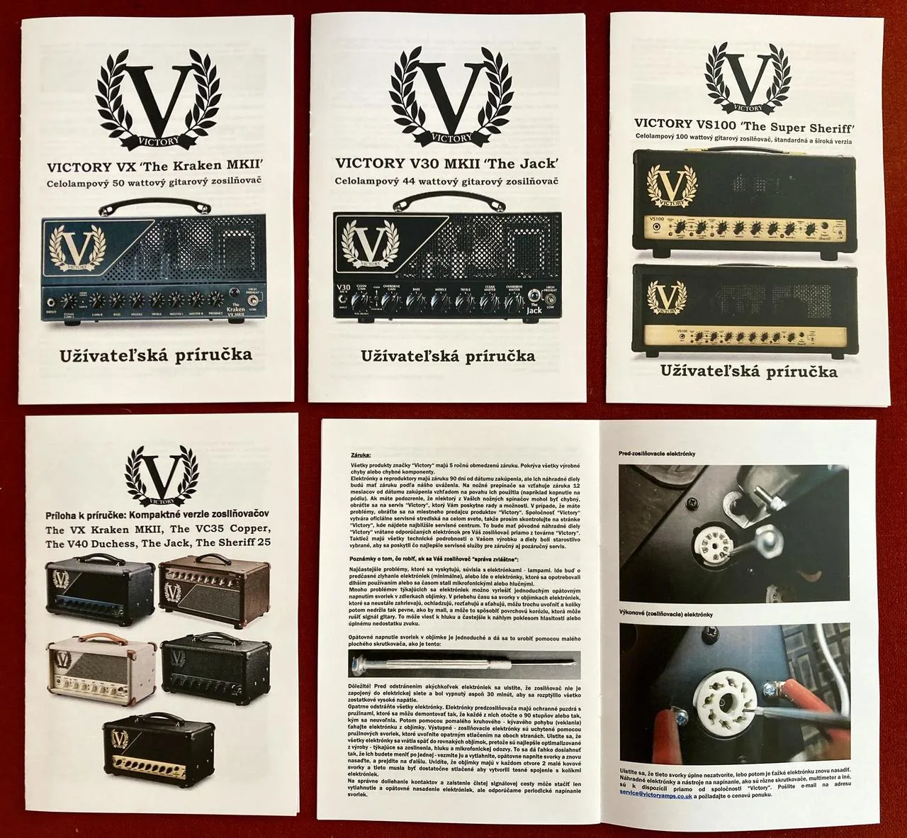 Victory lampove ampy - manual
